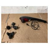 Brookstone Handheld Percussion Body Massager, 4 Vibration Modes, 5 Interchangeable Heads