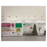 Evergreen Classics 7.5ft Pre-Lit Benton Pine Artificial Christmas Tree, Color-Changing LED Lights