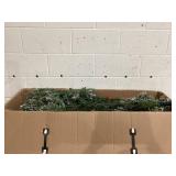 7.5ft Pre-Lit Glittering Frost Pine Artificial Christmas Tree, 350 LED, Green, by Holiday Time