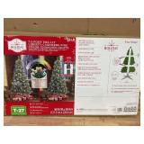 7.5 ft Pre-Lit Liberty Cashmere Pine Artificial Christmas Tree with 300 Color-Changing LED Lights and Stand, by Holiday Time