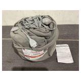 Queen Size Sunbeam Blanket Grey Fleece, 12 Heat Settings, 12-Hour Auto Shut-Off, Electric Heated Blanket with Controller, 90" x 84"