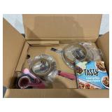 23PCS Tasty Clean Ceramic Non-Stick Aluminum Cookware Set