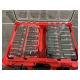 31PCS Milwaukee SHOCKWAVE Impact-Duty 1/2" Drive Metric and SAE Deep Well Impact PACKOUT Socket Set