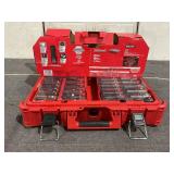 31PCS Milwaukee SHOCKWAVE Impact-Duty 1/2" Drive Metric and SAE Deep Well Impact PACKOUT Socket Set
