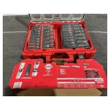 31PCS Milwaukee SHOCKWAVE Impact-Duty 1/2" Drive Metric and SAE Deep Well Impact PACKOUT Socket Set