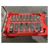 15PCS Milwaukee 49-66-6802, 1/2" Impact Duty Socket Wrench Packout Kit