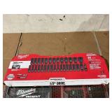 31PCS Milwaukee SHOCKWAVE Impact-Duty 1/2" Drive Metric and SAE Deep Well Impact PACKOUT Socket Set