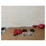 Milwaukee M18 FUEL 18V Brushless Cordless 17" Dual Battery Straight Shaft String Trimmer with (2) 8.0 Ah Batteries and Charger