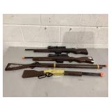 LOT OF 4 Toy Rifles