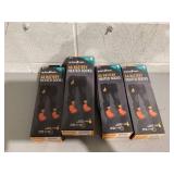 LOT OF 4 Action Heat Unisex Black Cotton AA Heated Sock Size Large/X-Large