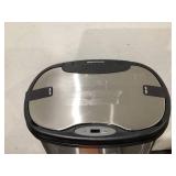 Nine Stars 13.2 Gallon Trash Can, Motion Sensor Kitchen Trash Can, Stainless Steel