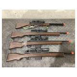 LOT of 4 Toy Rifles