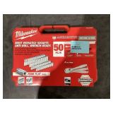 Milwaukee 1/4" Drive 50pc Ratchet & Socket Set - SAE & Metric