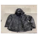 Medium Columbia Womens Gunmetal Hooded Puffer Jacket