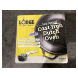 10 Inch / 5 Quart Cast Iron Deep Camp Dutch Oven