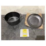 10 Inch / 5 Quart Cast Iron Deep Camp Dutch Oven