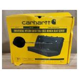 Carhartt Universal Fitted Nylon Duck Full-Size Bench Seat Cover, Black