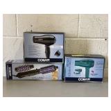 LOT OF 3 Conair Hair Tools