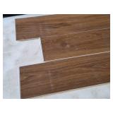 Lot of (37 Boxes) 877-sq.ft. LVP Waterproof Rigid Core Luxury Vinyl Click Plank Flooring with Pad 5mmx7.15"x47.75" / 23.71-sq.ft. GEN4128RIG 10-count ( 370 total items ) (Amber)