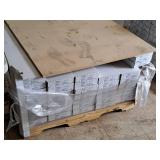 Lot of (37 Boxes) 877-sq.ft. LVP Waterproof Rigid Core Luxury Vinyl Click Plank Flooring with Pad 5mmx7.15"x47.75" / 23.71-sq.ft. GEN4128RIG 10-count ( 370 total items ) (Amber)