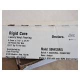 Lot of (65 Boxes) 1541-sq.ft. LVP Waterproof Rigid Core Luxury Vinyl Click Plank Flooring with Pad 5mmx7.15"x47.75" / 23.71-sq.ft. GEN4128RIG 10-count ( 650 total items ) (Amber)