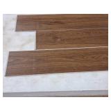 Lot of (50 Boxes) 1185-sq.ft. LVP Waterproof Rigid Core Luxury Vinyl Click Plank Flooring with Pad 5mmx7.15"x47.75" / 23.71-sq.ft. GEN4128RIG 10-count ( 500 total items ) (Amber)