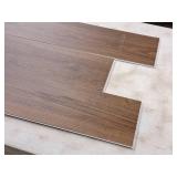 Lot of (50 Boxes) 1185-sq.ft. LVP Waterproof Rigid Core Luxury Vinyl Click Plank Flooring with Pad 5mmx7.15"x47.75" / 23.71-sq.ft. GEN4128RIG 10-count ( 500 total items ) (Amber)