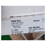 Lot of (50 Boxes) 1185-sq.ft. LVP Waterproof Rigid Core Luxury Vinyl Click Plank Flooring with Pad 5mmx7.15"x47.75" / 23.71-sq.ft. GEN4128RIG 10-count ( 500 total items ) (Amber)