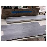 Lot of (45 Boxes) 858-sq.ft. LVP Waterproof Rigid Core Luxury Vinyl Click Plank Flooring with Pad 5mmx7.15"x47.75" / 23.71-sq.ft. GEN2117RIG 10-count ( 450 total items ) (Iron Ore)