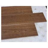 Lot of (50 Boxes) 1185-sq.ft. LVP Waterproof Rigid Core Luxury Vinyl Click Plank Flooring with Pad 5mmx7.15"x47.75" / 23.71-sq.ft. GEN4128RIG 10-count ( 500 total items ) (Amber)