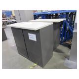 2 DOOR CABINETS WITH LAMINATE TOPS