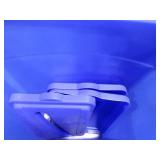 CONTINENTAL, 23 GALLON, WALL HUGGER RECYCLE BINS WITH LIDS