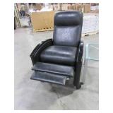 RECLINING CHAIR AND GLASS TOP TABLE