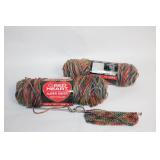 Lot of 2 Red Heart Super Saver Multicolor Worsted Yarn