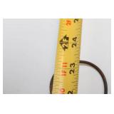 Decorative Hanging Metal Sculpture with Glass Accents