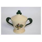 Vintage Metlox Poppytrail Rooster Sugar Bowl with Lid