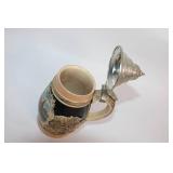 Vintage German Beer Stein with Pewter Lid and Munich City Scene