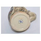 Vintage German Beer Stein with Pewter Lid and Munich City Scene