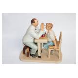 Norman Rockwell Ceramic Figurine of Doctor and Boy