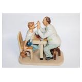 Norman Rockwell Ceramic Figurine of Doctor and Boy