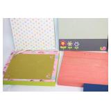 Lot of 9 Decorative Blank Wooden Plaques - Various Designs