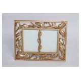 Decorative Gold-Toned Floral Picture Frame
