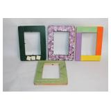 Set of 4 Decorative Wood Light Switch Covers