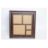 Dark Wood Multi-Photo Picture Frame with Various Sizes