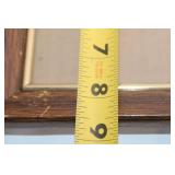 Set of 2 Vintage Photo Frames - Wooden and Metal Borders