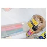 Arts and Crafts Supplies Set with Canvas, Chalks, and Stampability Kit