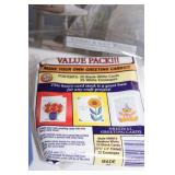 Arts and Crafts Supplies Set with Canvas, Chalks, and Stampability Kit