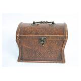 Decorative Vintage Style Fleur-de-Lis Wooden Storage Chest
