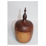 Handcrafted Wooden Lidded Jar by Steve Biner