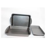Set of 3 Non-Stick Baking Pans